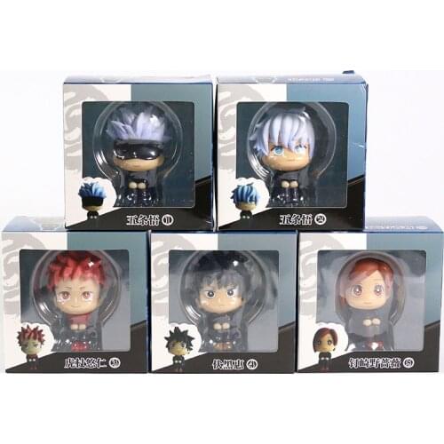 Jujutsu Kaisen Rukappu Gojo Satoru Itadori Yuji Fushiguro Megumi Kugisaki Nobara Collectible Model Doll Figure Toy Doll