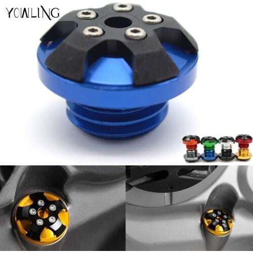 M20*2.5 Motorbike CNC Engine Oil Filler Cup Cap Plate Brake Bracket for Honda CBR500R ducati monster 1100 MT07 MT09 TMAX500 Z800