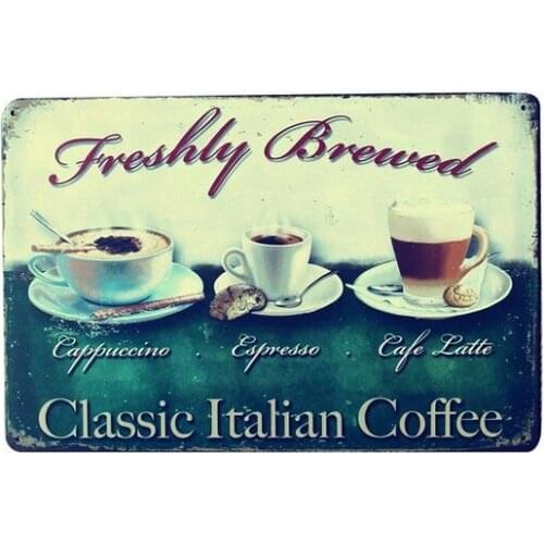 Wall Decor Metal Sign Vintage Home Decor Tin Sign Metal Plaque Cool Metal Plate Coffee Metal Poster Office Decoration 20*30cm
