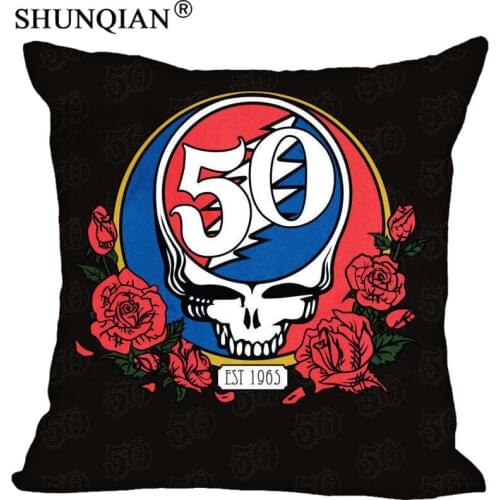 New Arrival Grateful Dead Pillowcase Wedding Decorative Pillow Case Customize Gift For Pillow Cover 35X35cm,40X40cm(One Sides)