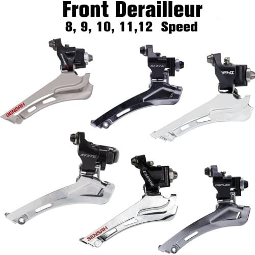SENSAH Road Bicycle Front Derailleurs Straight hanging 8 9 10 11 12 20 22 Speed BIKE Front Derailleu clamping ring Shifters 105