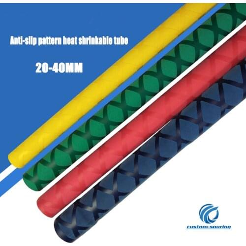 0.5M 20-40MM Color Shrink Tube Slip heat shrinkable tube rod Gloves anti skid fishing heat shrink electrical insulation