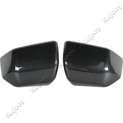 Carbon Fiber Grain ABS Side Rearview Mirror Cover Trim for Ford F150 2015+ Interior Car Styling Accessories