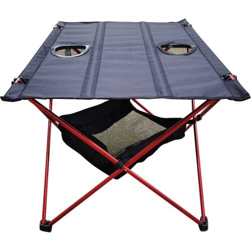 Outdoor Foldable Fishing Table Ultralight Oxford Cloth Aluminium Alloy Picnic Table Oxford Cloth Ultra-light Durable Folding