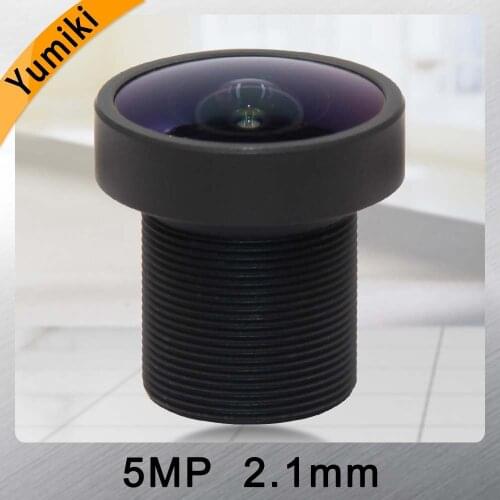 Yumiki 5.0Megpixel M12 MTV 2.1mm 5MP HD CCTV Camera Lens IR HD Security Camera Lens Fixed Iris
