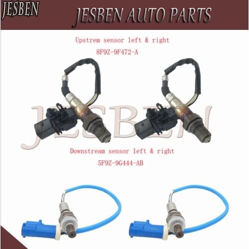 4pcs 5F9Z-9G444-AB 8F9Z-9F472-A Front Rear Lambda Probe O2 Oxygen Sensor For Ford Taurus 3.5L V6 2009 2010 234-5097 234-4610
