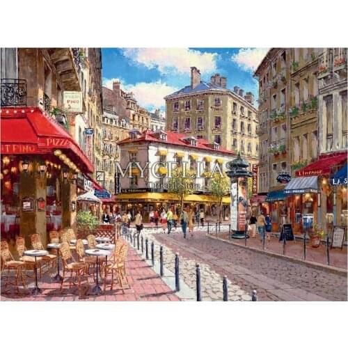 Quaint Shops 5d Diy Diamond Painting Cross Stitch Diamond Embroidery City landscape Hobbies Crafts Diamond Mosaic Kits gifts