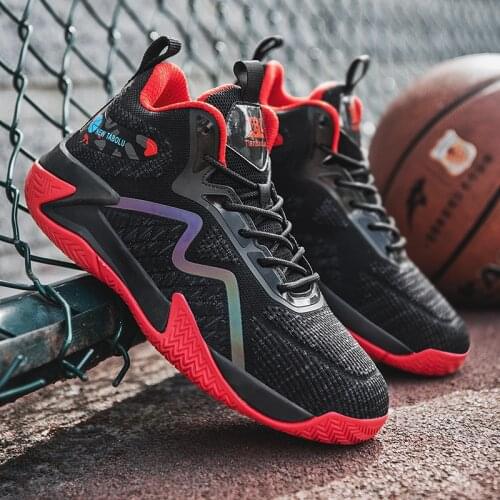 Basketball Shoes Men Sneakers Outdoor Reflective Street Basketball Culture Sports Shoes High Quality Competition Basketball Shoe