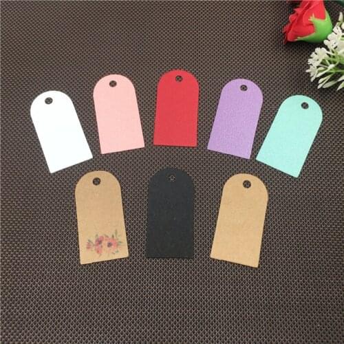 100Pcs/Lot Irregular Design Hanging Kraft Paper Tags For Thanksgiving Day Greeting Card Price Label Note Paper Handcraft Tags