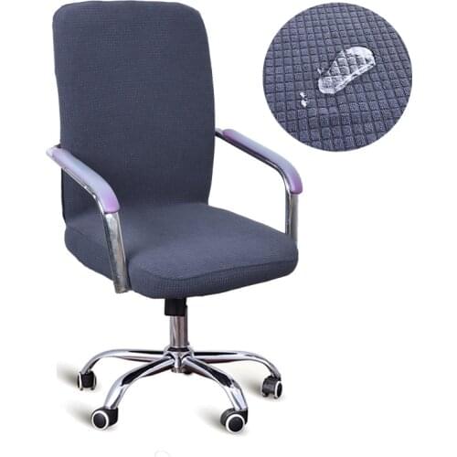 9 Color Modern Waterproof Spandex Computer Chair Cover 100% Polyester Elastic Fabric Office Chair Cover Easy Washable Removeable