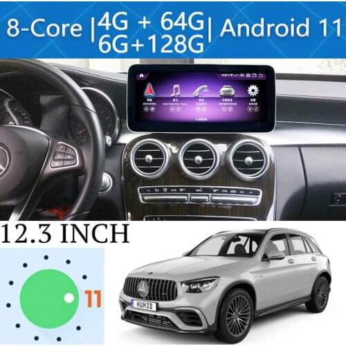 For Mercedes Benz MB GLC Coupe Class X253 C253 2015~2021 NTG 12.3 1920*720 Screen Android 11 Car Multimedia GPS Audio Radio