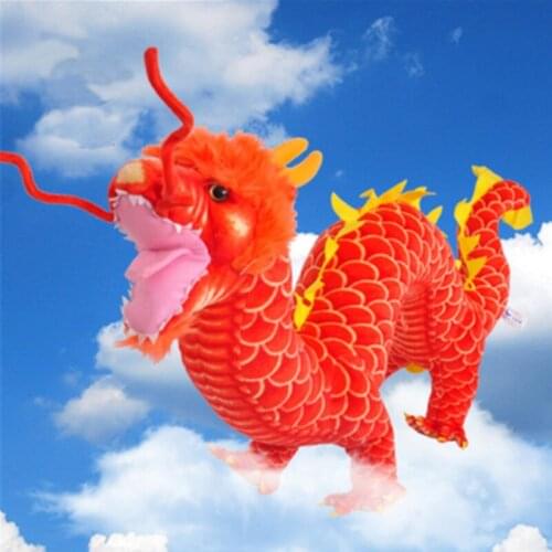 Fancytrader Dragon Plush Toys Soft Stuffed Lucky Dragon Anime Doll 90cm Gifts for Children
