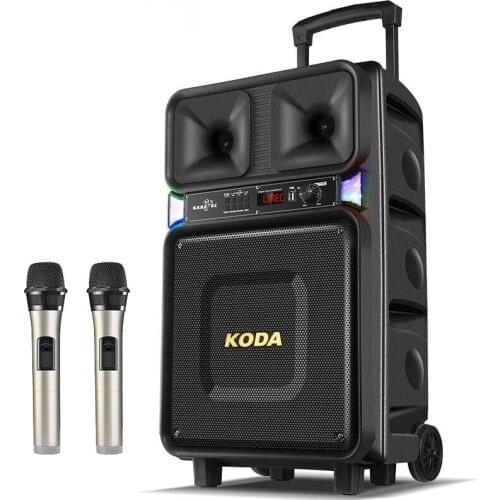 120W Guitar Speaker 8''Outdoor Bluetooth Speaker Bass Stereo Big Power Louderspeaker Mobile Trolley Speaker With Colorful Light