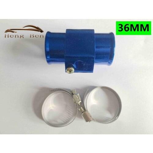 HB Racing Blue 36mm Water Temperature Sensor Adapter Radiator Hose TEMP Gauge Joint Pipe
