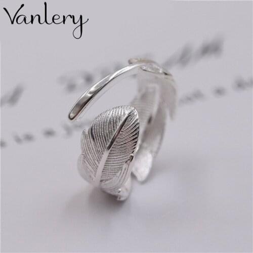 Personality Exaggerated Gothic Feather Rings For Women Charm Engagement Jewelry Girls Open Finger Knuckle Rings