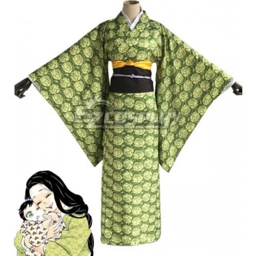 Kotoha Hashibira Kimono Set Adult Clothes Suit Halloween Outfit Carnival Party Women Men Christmas Cosplay Costume E001