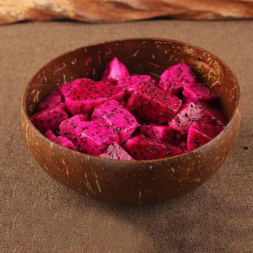 Creative Natural Coconut Bowl Eco Friendly Soup Salad Noodle Rice Bowl Wooden Fruit Bowls Handicraft Art Work Decoration