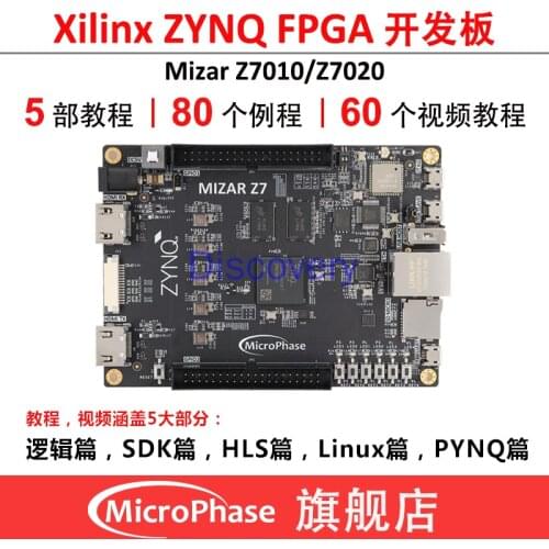 Xilinx ZYNQ FPGA Development Board 7010 7020 PYNQ Artificial Intelligence AI Python Mizar Z7