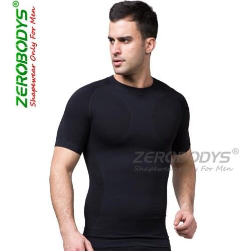 2017 Men Chest Shaper Bodybuilding Slimming Belly Abdomen Tummy Fat Burn Posture Corrector Compression Shirt Corset For Male