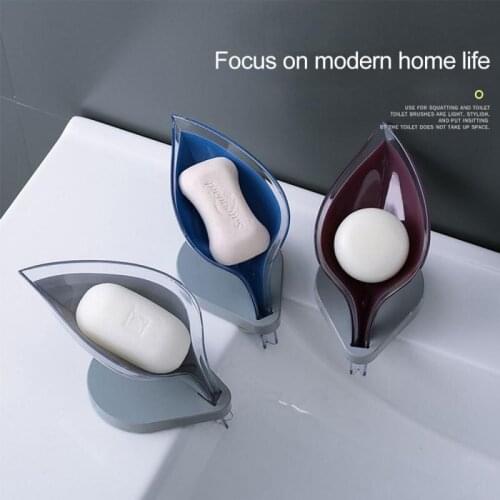 Soap Dishes Drain Wall Mounted Soap Sponge Holder Storage Rack Bathroom Organizer Soap Draining Holder Kitchen Hanging Soap Box