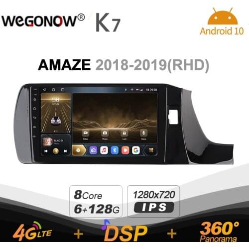 Ownice K7 6G+128G Ownice Android 10.0 Car Radio for Honda AMAZE 2018 - 2019 GPS 2din 4G LTE 5G Wifi autoradio 360 SPDIF 1280*720