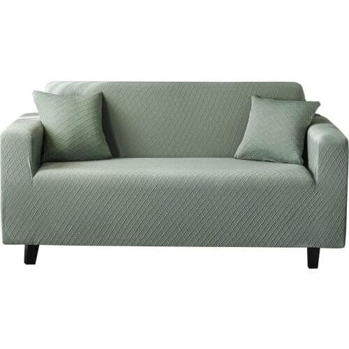 Solid Color Elastic Sofa Cover Spandex Modern Polyester Corner Sofa Couch Slipcover Chair Protector Living Room 1/2/3/4 Seater