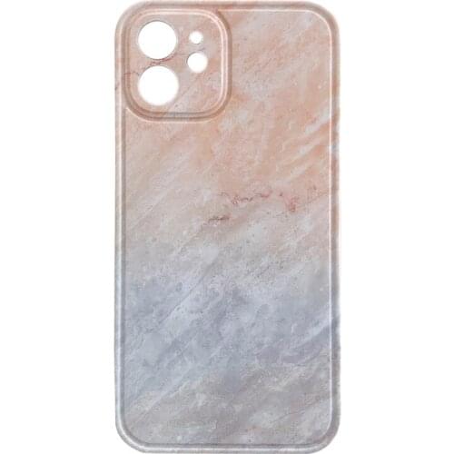 For Iphone 12 Case Luxury IMD Full Protection Soft Cover Simple Marble Pattern For Iphone 12 Phone Case
