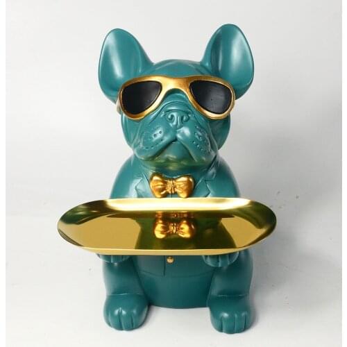 Cool Bulldog,Statue,Table Decoration,Fashion Sculpture,Home Room Decor,Multifunction,Desk Storage,Figurine Miniature,Coin Bank