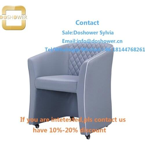 Nail salon chair with chair salon beauty blue for customer chair cover maker