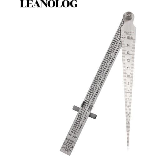 Welder Tools Stainless Steel Welding Taper Feeler Gauge Gage Stainless Steel Depth Ruler Hole Inspection For Measurement Tool
