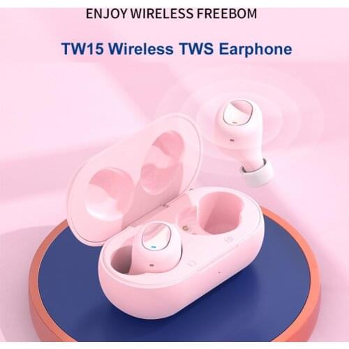Tw15 Wireless Bluetooth V5.0 Headset Stereo Virtual Surround Led Power Display Touch Control Hd Call In-Ear Sports Earphones