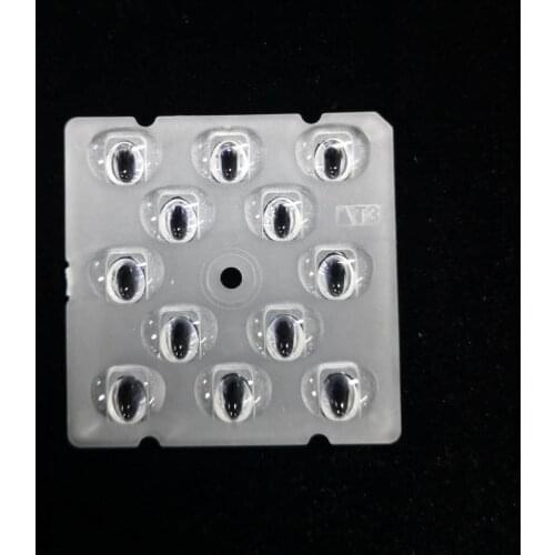 Outdoor Street Light LENS Module 5050 12 in 1 Square suitable for 3030 LED with 30°，60°，90°，TypeIIM,TypeIIIM