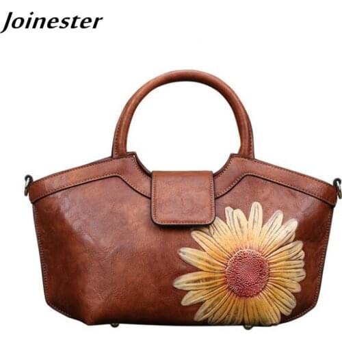 PU Women Casual Handbag Vintage Floral Shoulder Bags Ladies Large Size Hobos Functional Hand Totes Woman Outing Messenger Bags