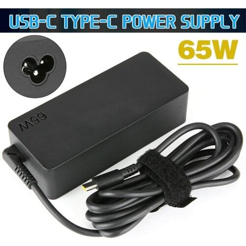 For Lenovo 1pc High Quality Laptop Power Supply Adapter 20V 3.25A 65W Universal Type-C AC Notebook Charger Pohiks