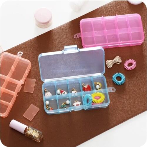 1pc Detachable Simple Plastic Storage Box Covered Jewelry Box Small Accessories Classified Storage Box