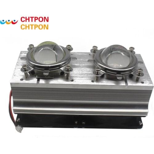 100W 200W High Power LED Heatsink cooling with fans 44mm Lens 60/80/90/120degree +Reflector Bracket