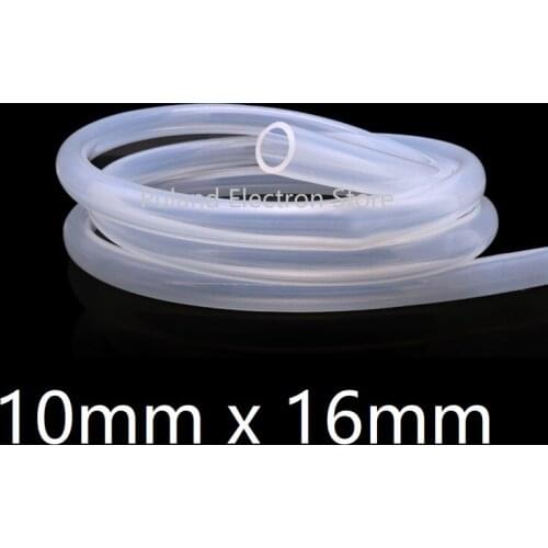 10x16 Silicone Tubing ID 10mm OD 16mm Food Grade Flexible Drink Tubing Pipe Temperature Resistance Nontoxic Transparent