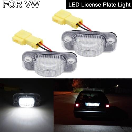 LED License Number Plate Lamp light for VW Golf II 1983-1992,for Jetta II 1984-1991,For Seat Toledo I 1991-1999