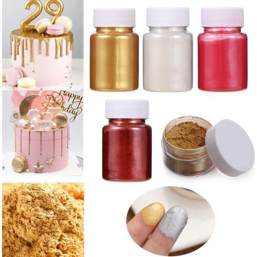 5/15g Edible Glitter Cake Decoration Powder Cake Macaron Chocolate Flash Powder Silver Pearl Powder Baking Color Dust