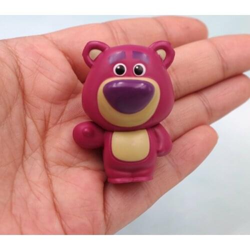 5 CM Disney Lotso Toy Story 3 Action Figure Model Cartoon Anime Figure Huggin Bear Dolls Toys Cake Decoration Accessories