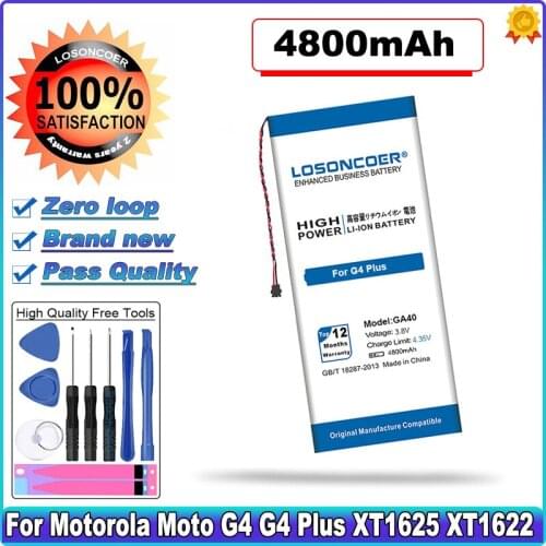 4800mAh GA40 Battery For Motorola Moto G4 Plus XT1625 XT1622 XT1644 XT1643 Xt1626 SNN5970A