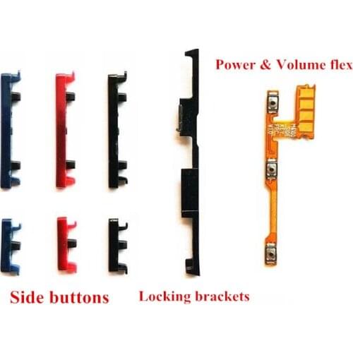 Power Volume Side Button Keys + Lock Locking Braces Brackets For Xiaomi Redmi Note 7 Redmi Note 7 Pro