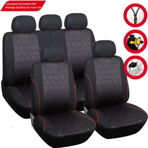 AUTOYOUTH Soccer Ball Style Car Seat Covers Jacquard Fabric for hyundai i30w For Ford Mondeo For Mazda 6 GJ For AUDI 100 S4