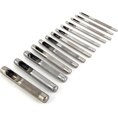 New Useful 1-20mm 24 Sizes Steel Hollow Punch Set DIY Tool Gasket Belt Hole Punching Leather High Quality