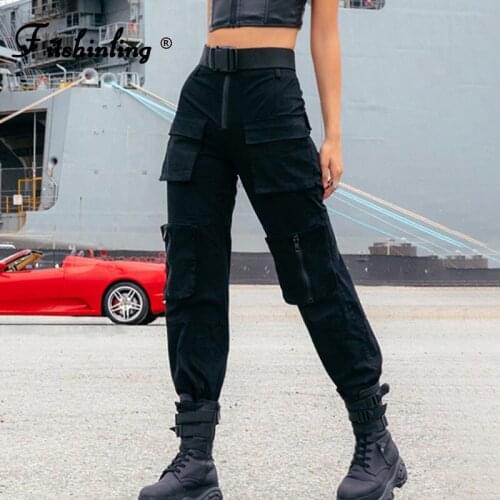 Женские брюки карго FITSHINLING China At AliExpress