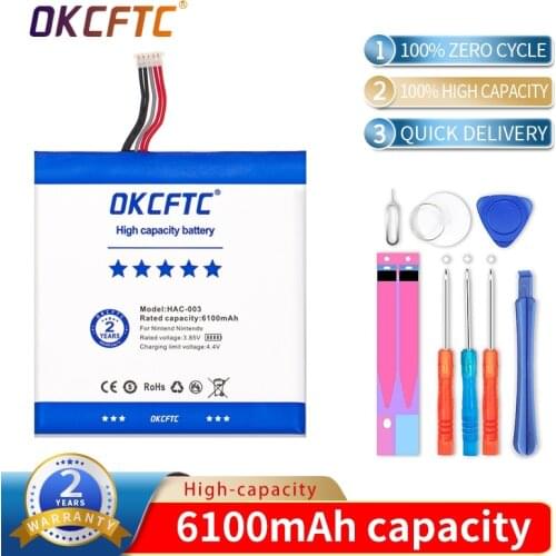 HAC-003 Battery Replacement Repair for Nintend Nitendo Switch Console 3.7V 6100mAh Li-ion Rechargeable Batteries