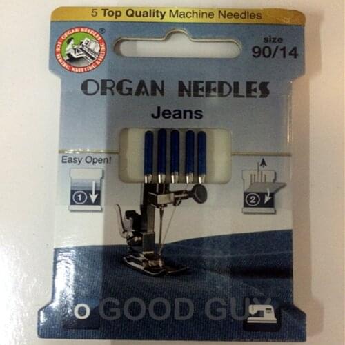 Domestic Sewing Machine Needles Organ Needles jeans for JEANS Denim fabric 1pack=5pcs