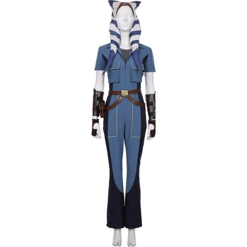 Star Cosplay The Clone Season 7 Ahsoka Tano Cosplay Costume Outfit Uniform Halloween Carnival Costumes Custom Made