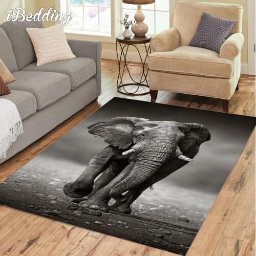 African Elephant Carpet for Large Home Living Room Teenager Bedroom Decoration Area Rug Floor Mat Bathroom Mats