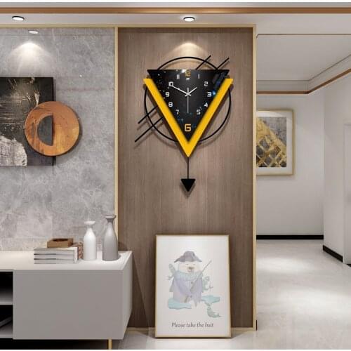 Creative personality art clock wall living room Nordic modern simple atmosphere home fashion decorative clock wall